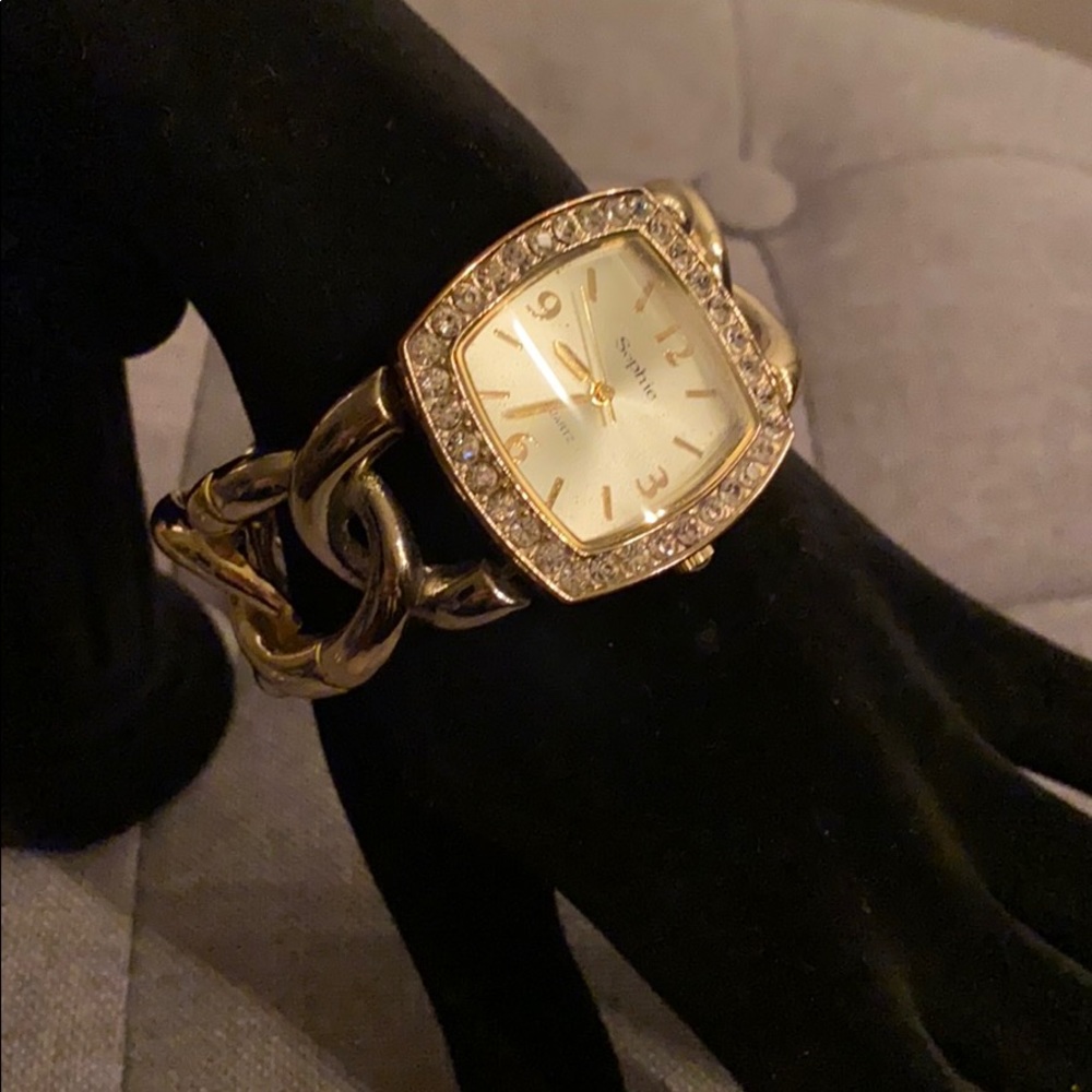 Sophie gold chain bracelet watch